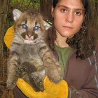 Ally N with Puma Kitten in SC Mtns