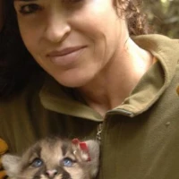 Zara with Kitten in Santa Cruz Mountains 2