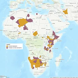 asiatic cheetah map