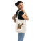Rusty-Spotted Cat Organic Canvas Tote Bag